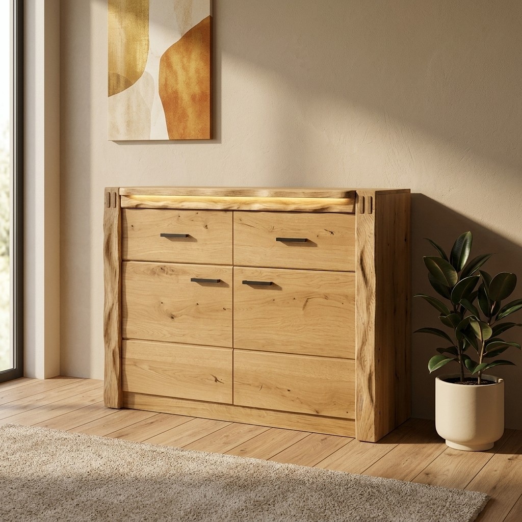 Kleiner Wohnzimmerschrank für optimalen Stauraum