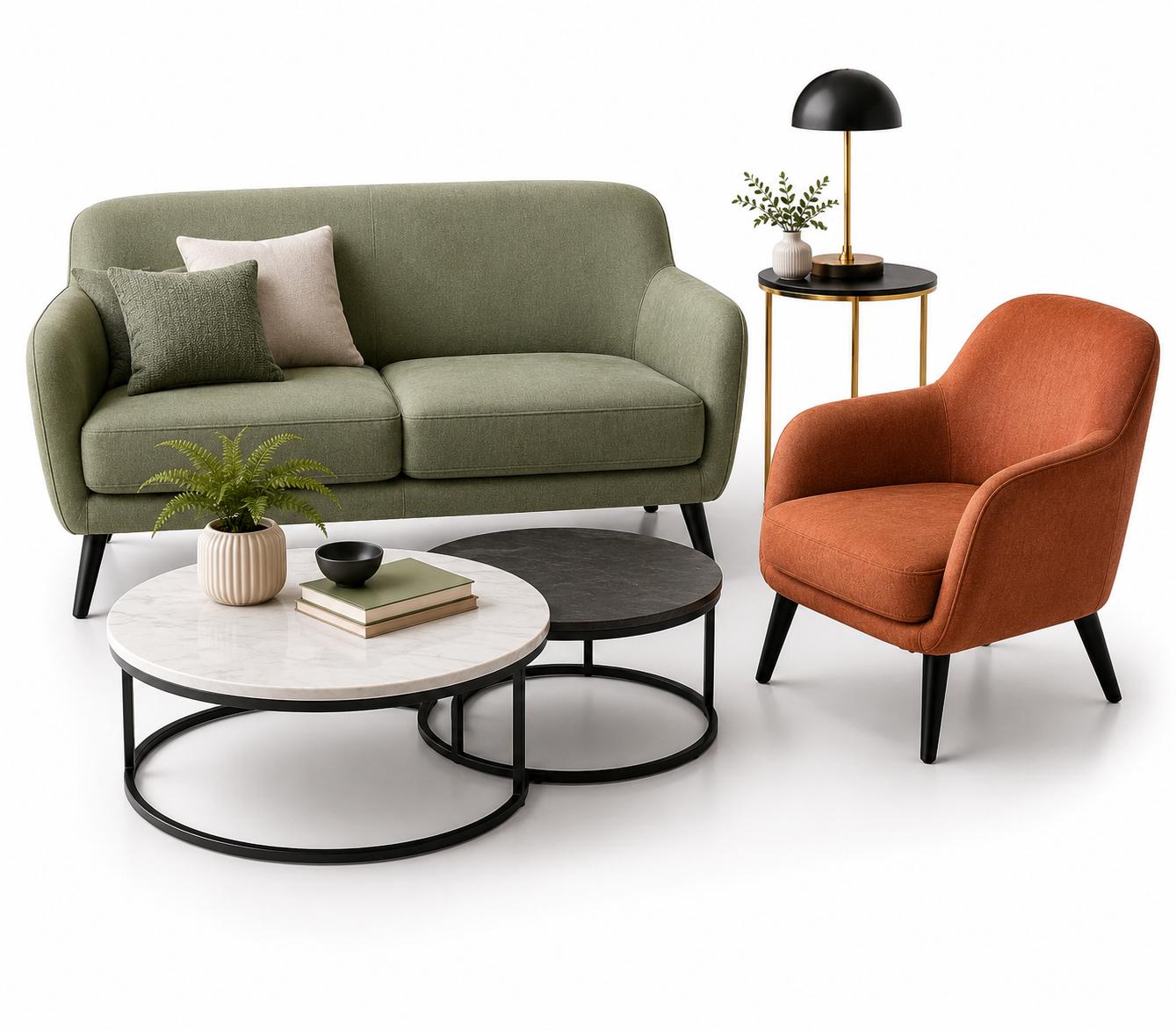 Büro Couch & Beistelltische