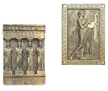 Spiegel Relief Wanddeko