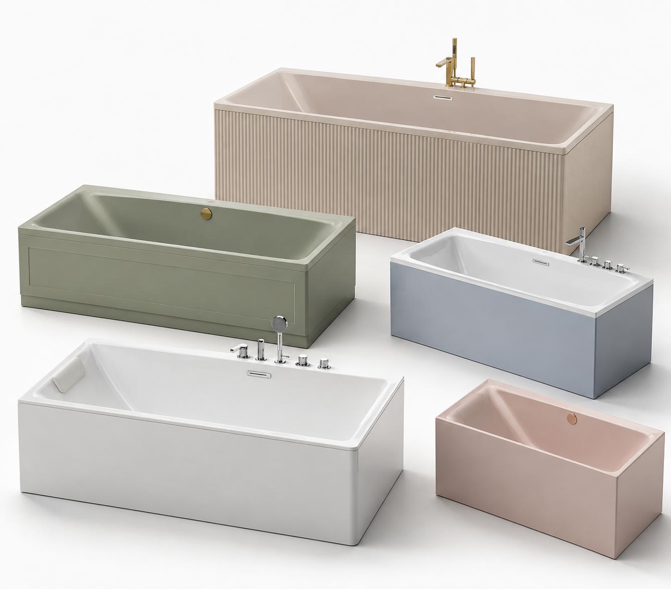 Rechteckige Badewanne