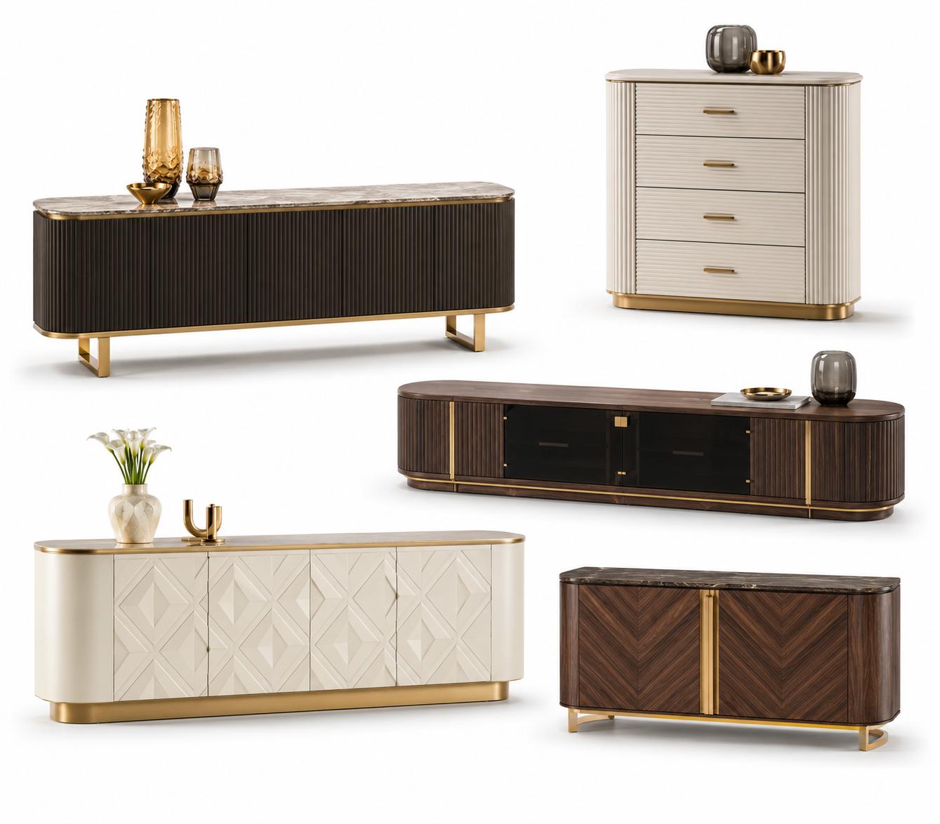 Wohnwände/Sideboard/Kommoden