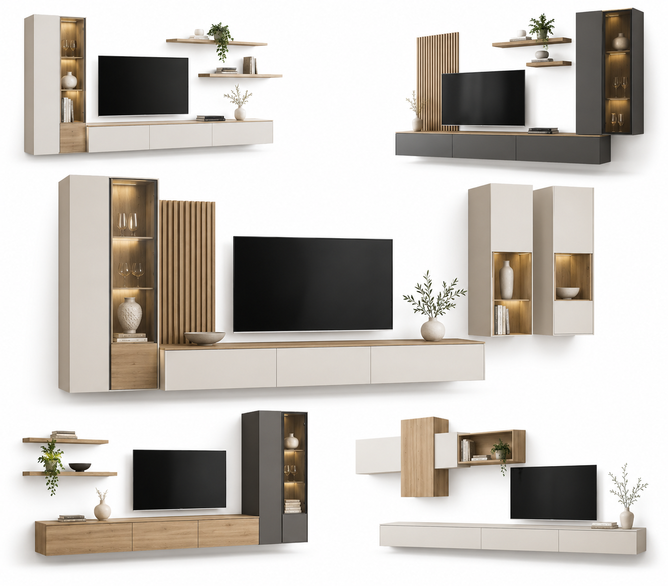 Moderne Wohnwand