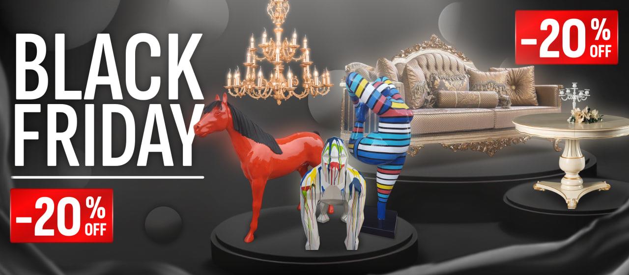 Black Friday Sale â MÃ¶bel, Dekofiguren, Kronleuchter und luxuriÃ¶se WohnmÃ¶bel mit bis zu 20% Rabatt