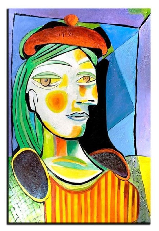 Pablo Picasso Mädchenbildnis Ölbilder Gemälde Leinwand Ölbild Bild Bilder
