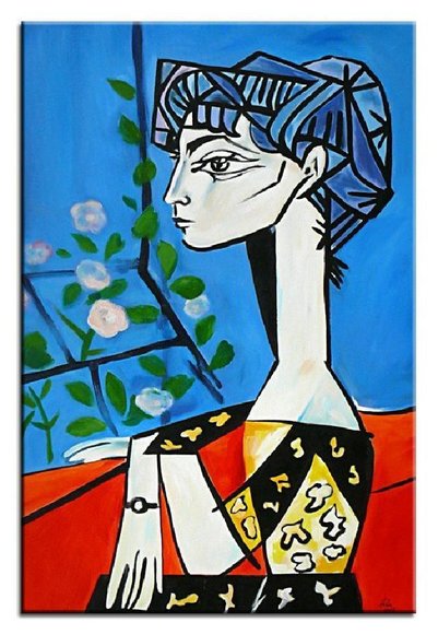 Pablo Picasso Gemälde Ölbild Ölbilder Echte Handarbeit mit Rahmen