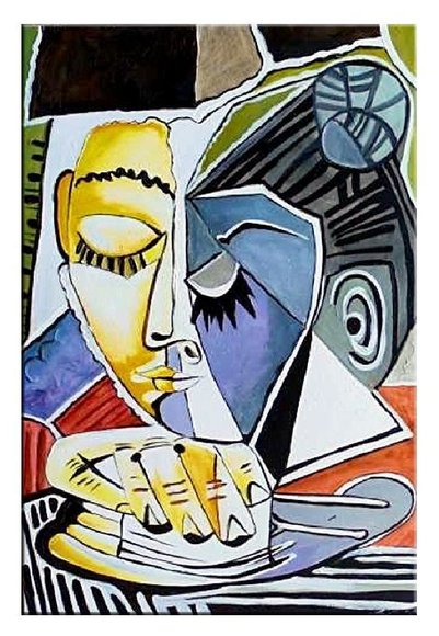 Pablo Picasso 034 Der Kopf des Lesers Frauen 034 Gemaelde Olbild Bild