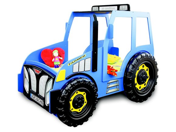 Bauer Farmer Truck Kinder Kinderbett Jugendbett Bett Traktor Blau Neu Betten
