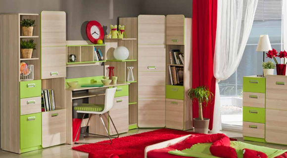 Bett + Matratze Kinder Jugend Zimmer Betten Holz Schlafzimmer Wohnen