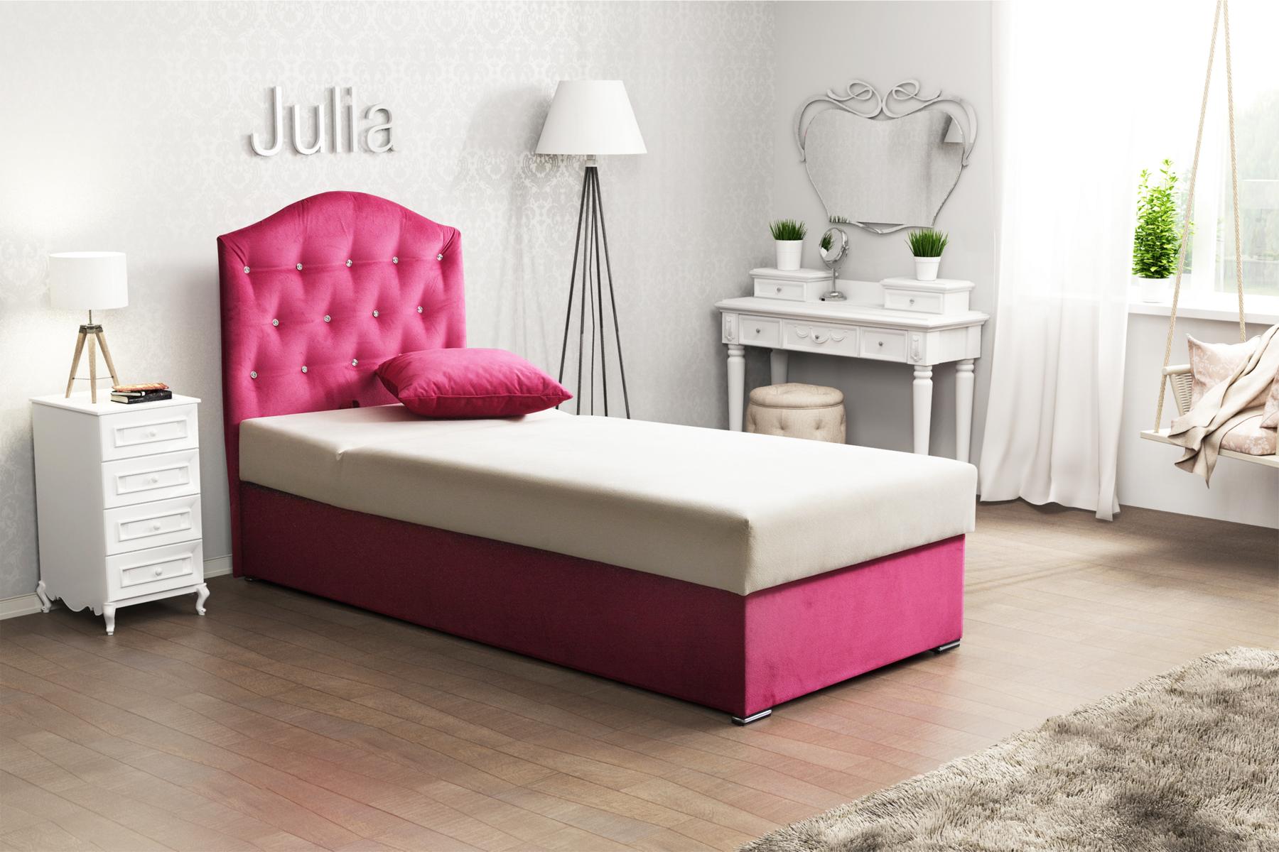 Möbel 120x190 Polster Textil Betten Luxus Design Rahmen Chesterfield Einzelbett
