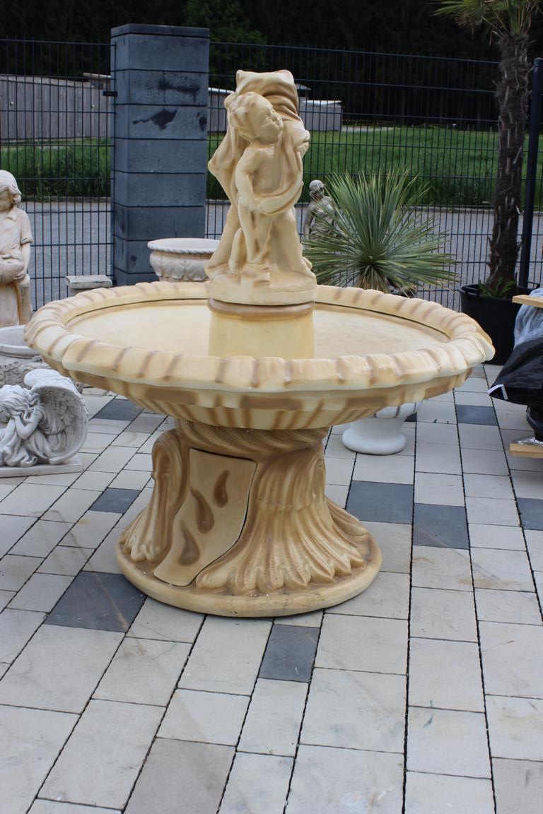 Gartenbrunnen Figurenbrunnen Wasserspiel FoChild Led 74 cm 10905 