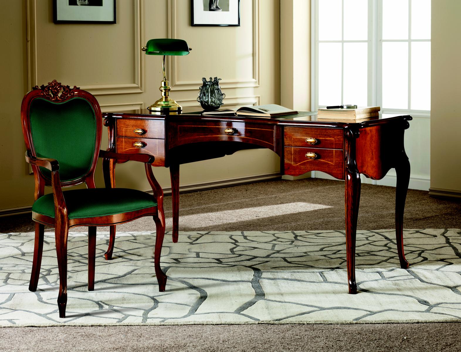 Italienische Klassisches Holz Möbel Luxus Sessel Büromöbel Stil Barock